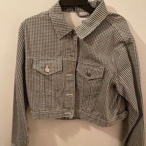 Zara cropped denim jacket